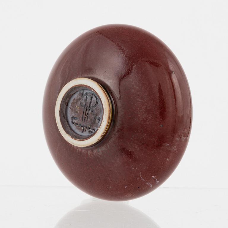 Berndt Friberg, a stoneware bowl and a vase, Gustavsbergs studio, 1967 and 1970.