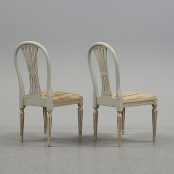 STOLAR, 10 st, gustaviansk stil, 1900-talets mitt.