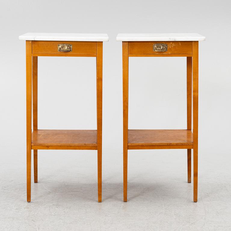 Bedside tables, early 20th century.
