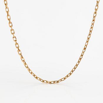 Kelloketju, 18K kultaa. Ruotsalainen tarkastusleima.