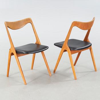 ALBIN JOHANSSON, STOLAR 4 st, Albin Johansson & Söner, Hyssna, 1950/1960-tal.