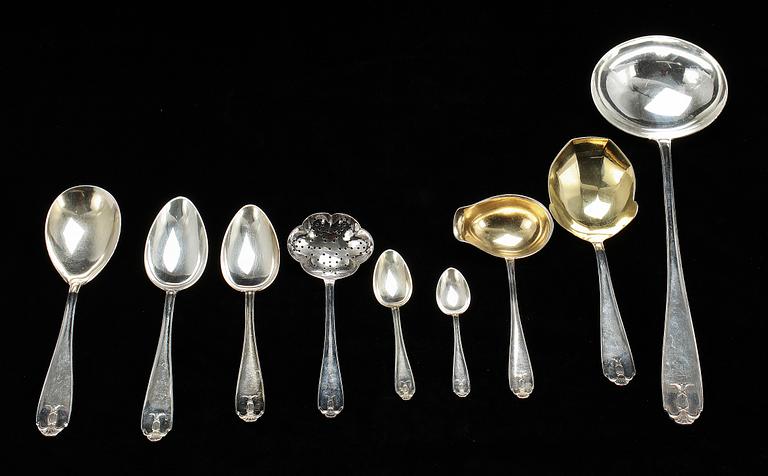 BESTICK, 110 delar, "Wasa", nysilver, GAB, 1900-tal.