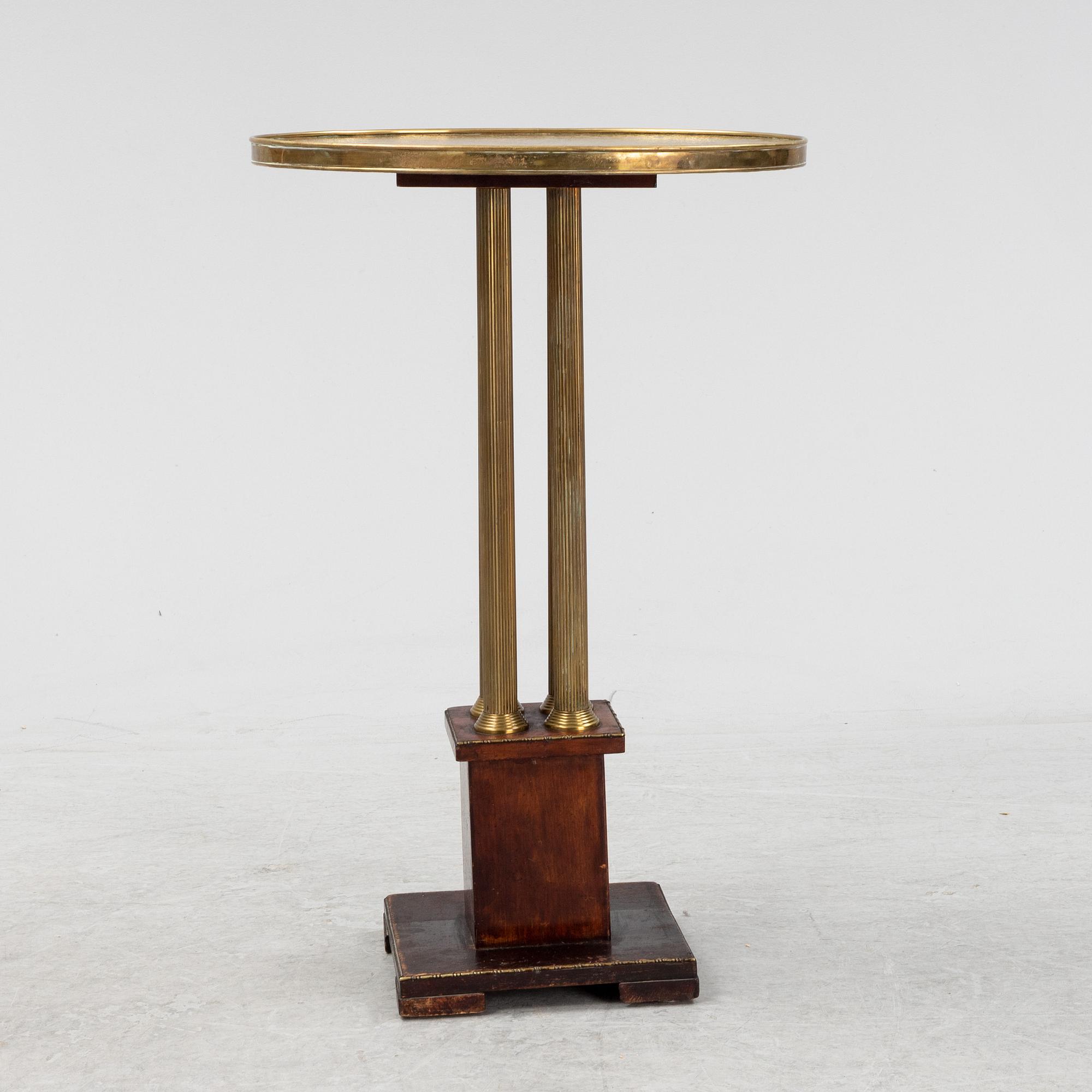 A brass side table, 1920's/30's.