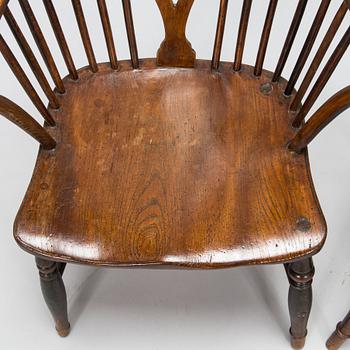 Four 'Windsor-chairs turn of 20th century.