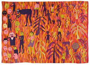 311. An African tapestry. 153 x 211 cm.