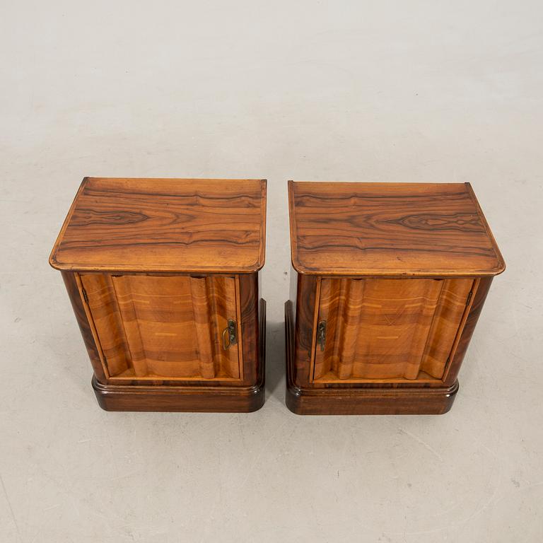 Bedside Tables, a Pair, Art Deco, First Half of the 20th Century.