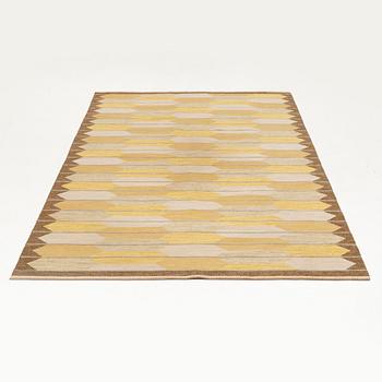 Berit Koenig, a flat weave rug, unsigned, c. 306 x 198 cm.