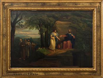 MATTHÄUS CHRISTOPH HARTMANN,  olja på pannå, signerad och daterad  1835,