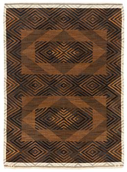 204. Ingrid Dessau, a carpet, "Kreta", flat weave, c 248 x 180 cm, signed KLH ID.