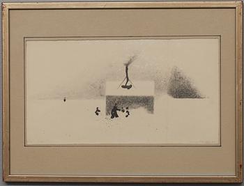 GUNNAR POHJOLA, litografi, signerad och numrerad 6/10 Tpl'a, och daterad -63.