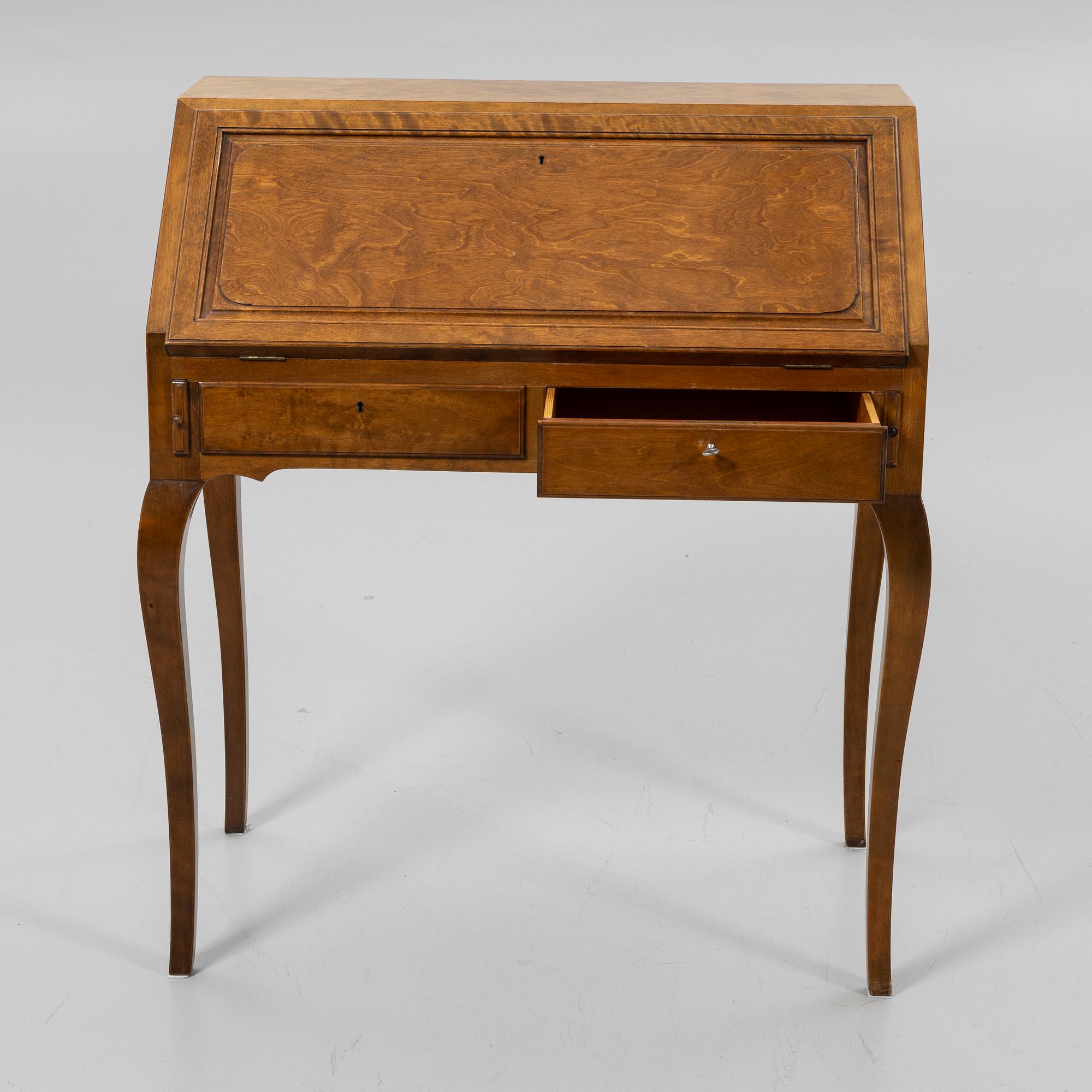 Slant-front secretary, Nordiska Kompaniet, first half of the 20th century.