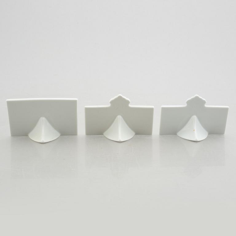 Skyltar, fyra stycken, porslin, Royal Copenhagen.