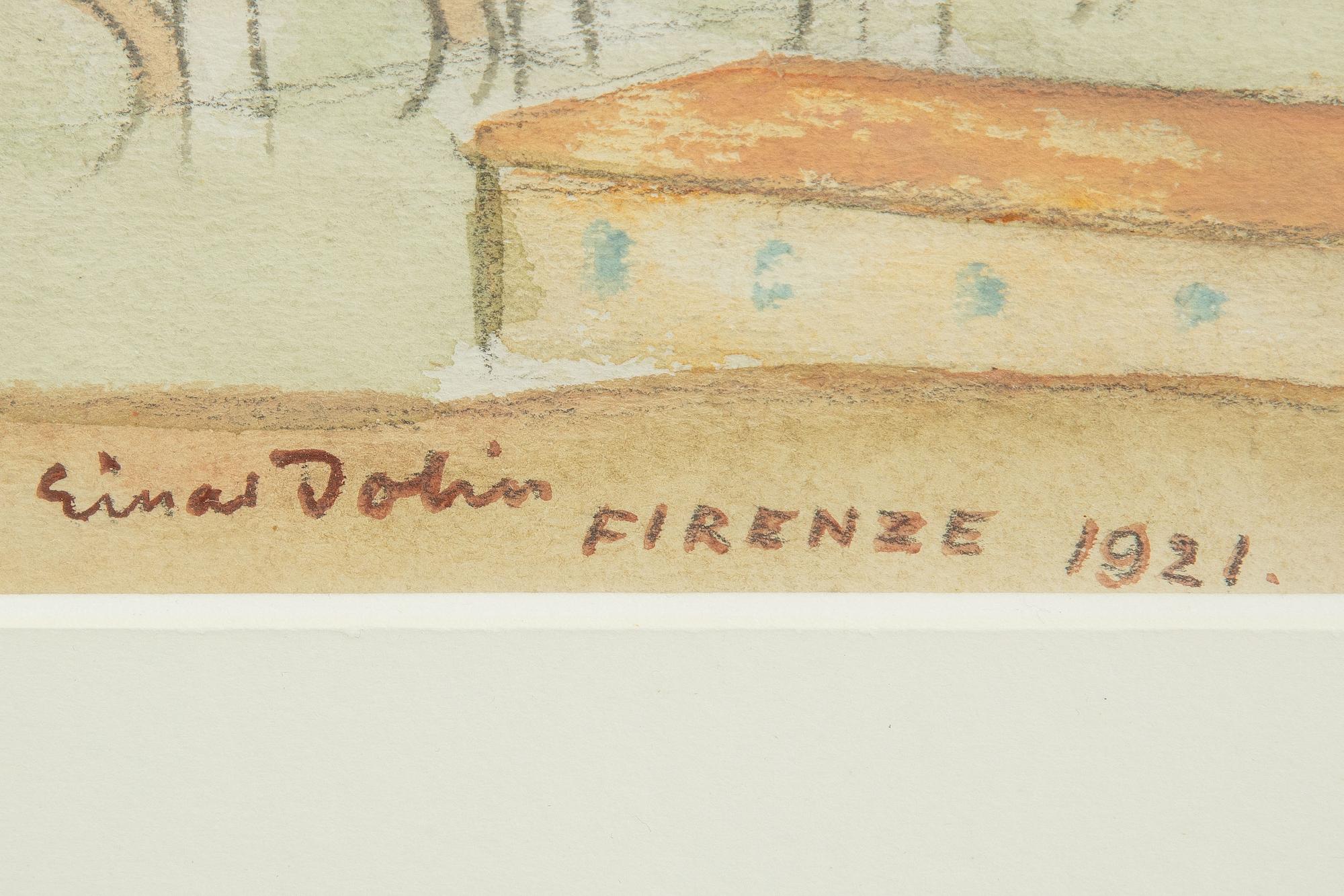 Einar Jolin,  View over Florence.