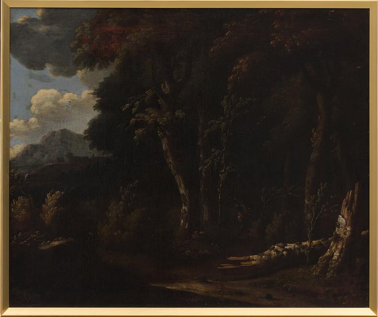 OKÄND KONSTNÄR, olja på duk. Omkring 1700.