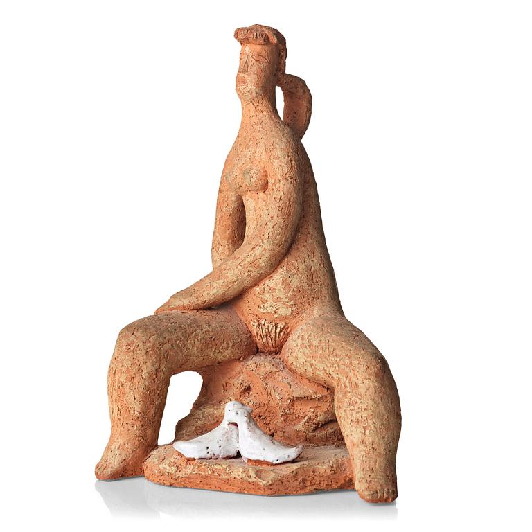 Mari Simmulson, a unique terracotta sculpture, Upsala-Ekeby, Sweden 1950's.