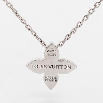 Louis Vuitton, kaulakoru, "Idylle Blossom Pendant", 18K valkokultaa ja timantteja.