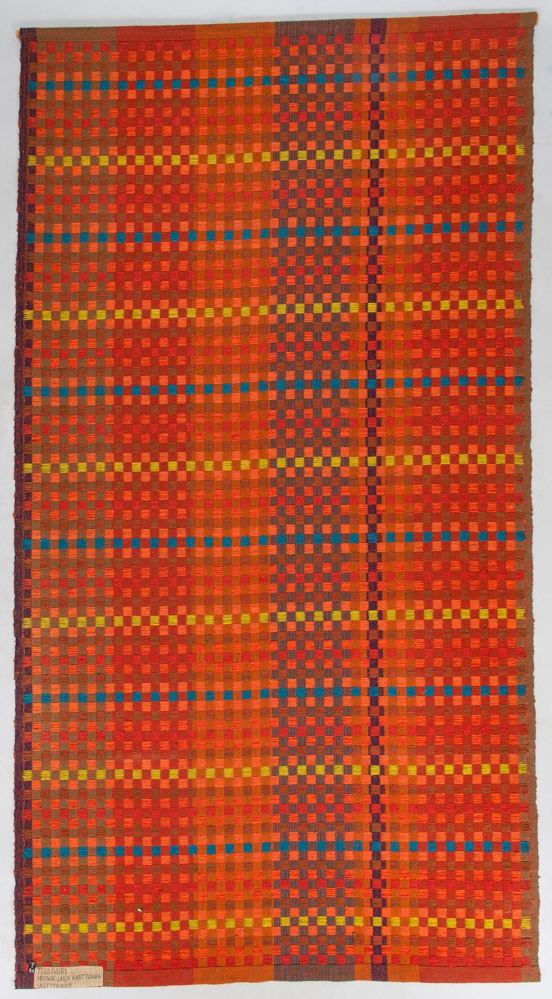 Laila Karttunen, kudos, "Tuuliviiri", Wetterhoff, noin 240 x 130.