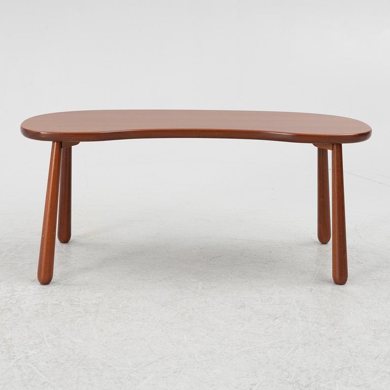 Josef Frank, a model B1034 mahogany 'Mjölkpallen' stool, Firma Svenskt Tenn, Sweden, post 1985.