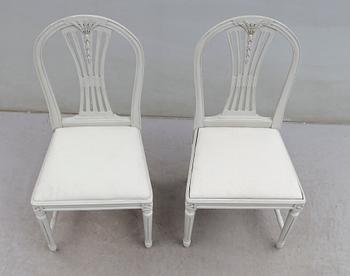 STOLAR, 12 st, gustaviansk stil, 1900-talets andra hälft.