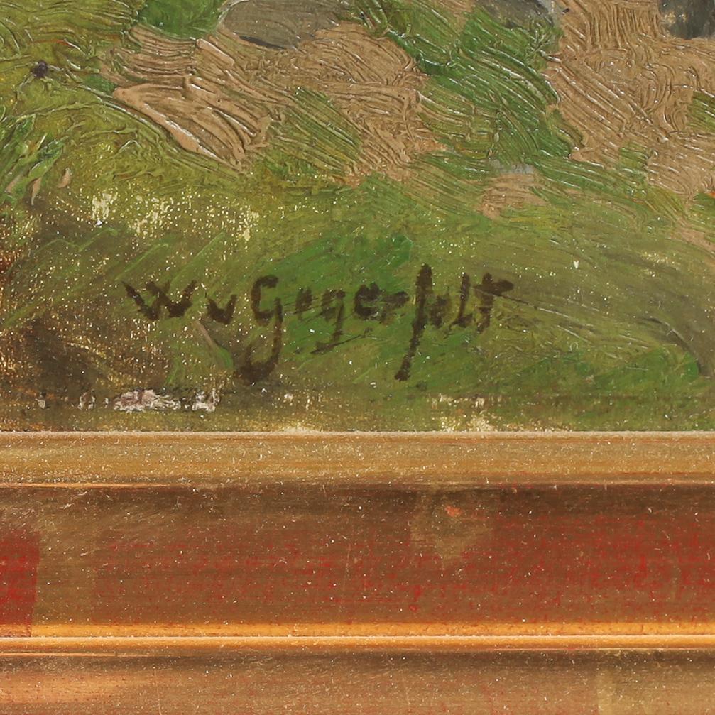 WILHELM VON GEGERFELT, olja på duk, signerad.