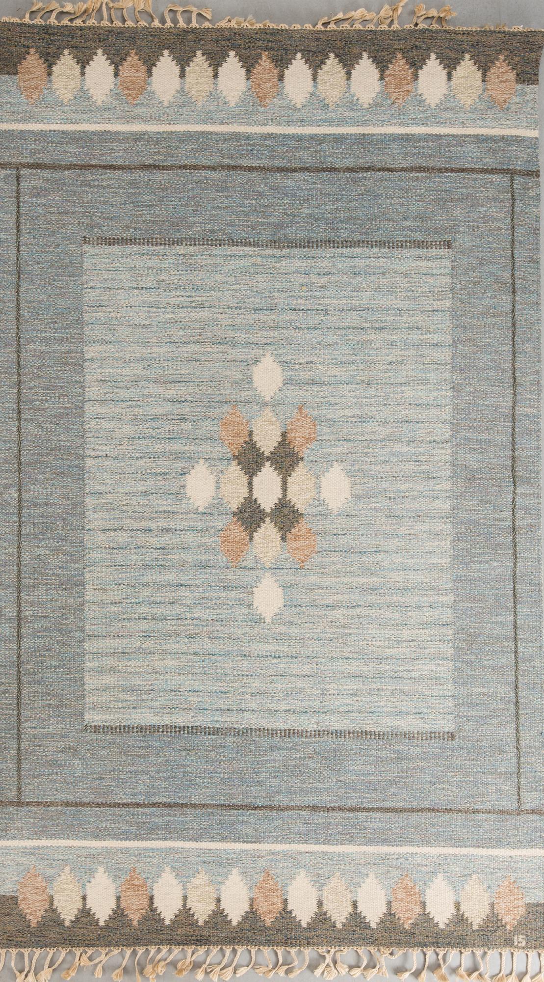 MATTA, rölakan, signerad IS (Ingegerd Silow). Ca 242 x 165 cm.