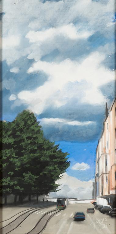 Timo Jakola,  pastel, signed and dated 2022.