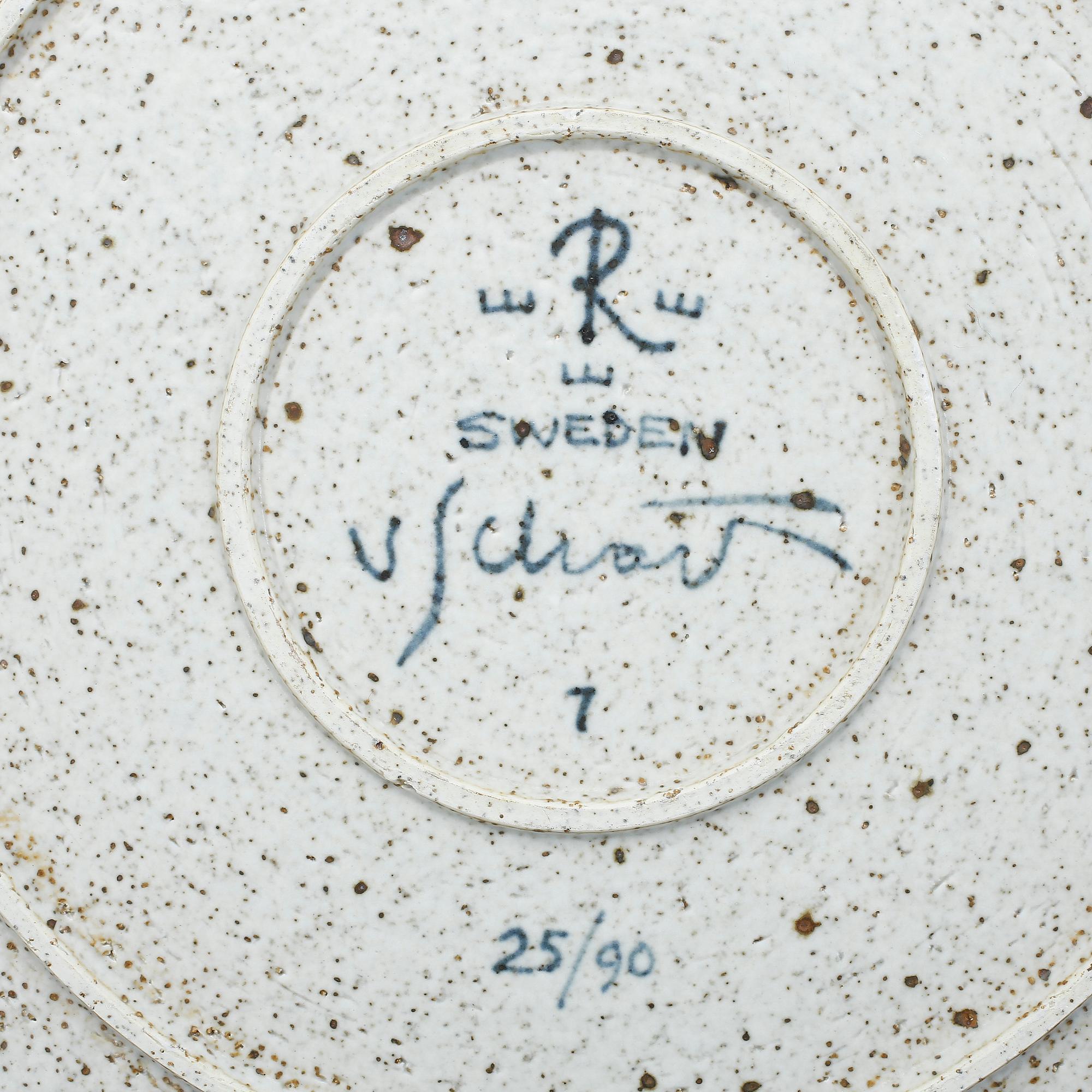 FAT, stengods, Philip von Schantz, Rörstrand, numrerat 25/90.