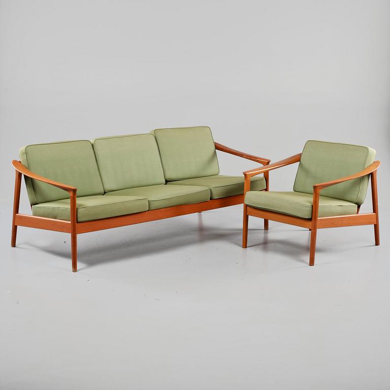 SOFFA samt FÅTÖLJ, Folke Ohlsson, Bodafors, 1960-tal.