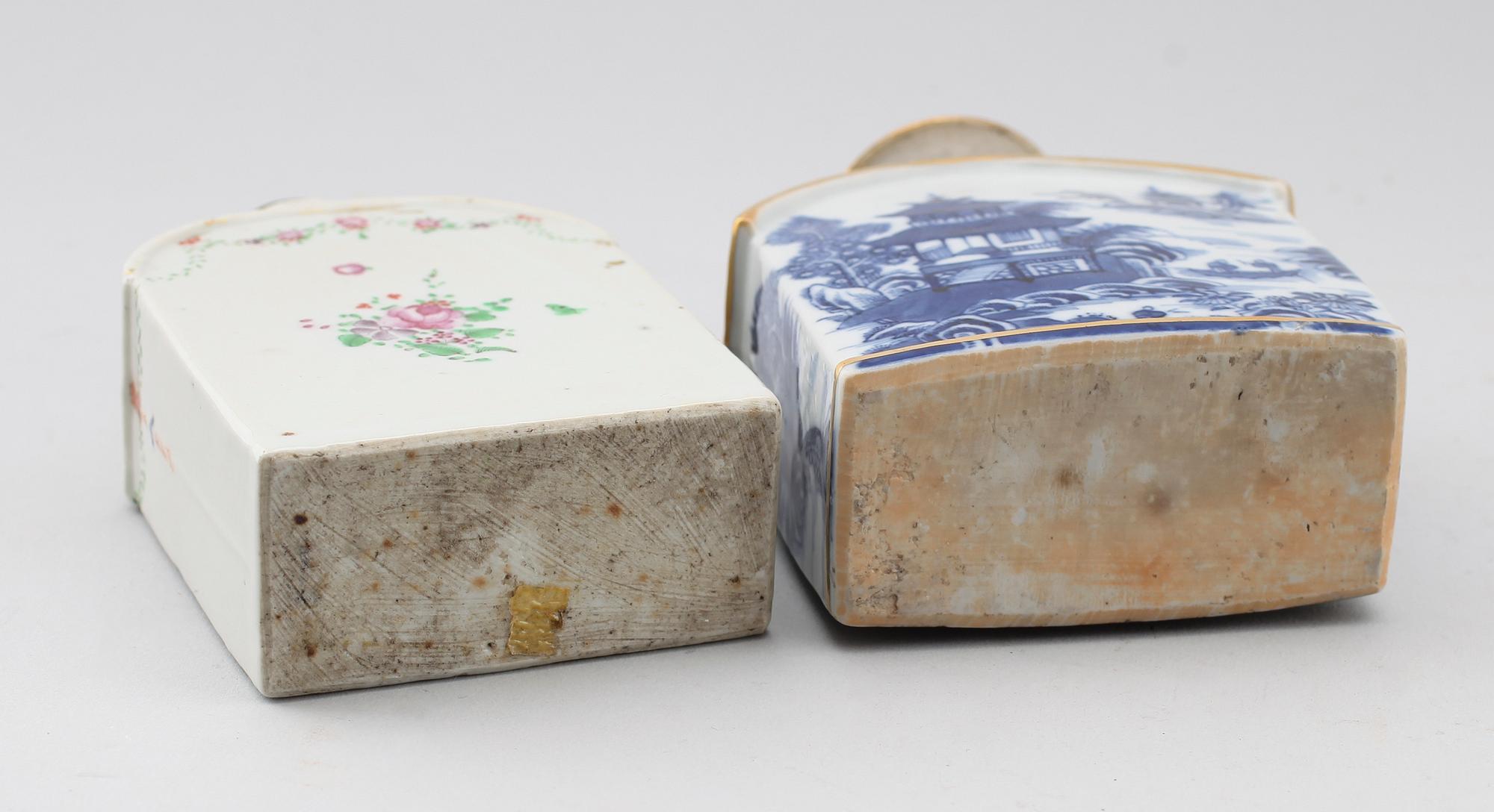 TEDOSOR, 2 st, porslin, Kina, 1700-tal.