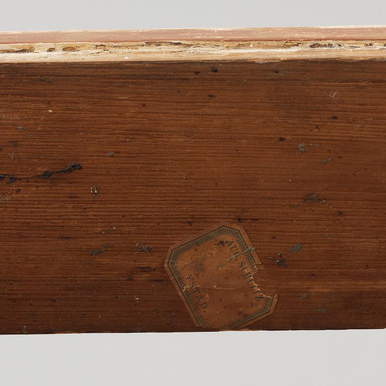 KONSOLBORD. Sengustaviansk, omkring år 1800.