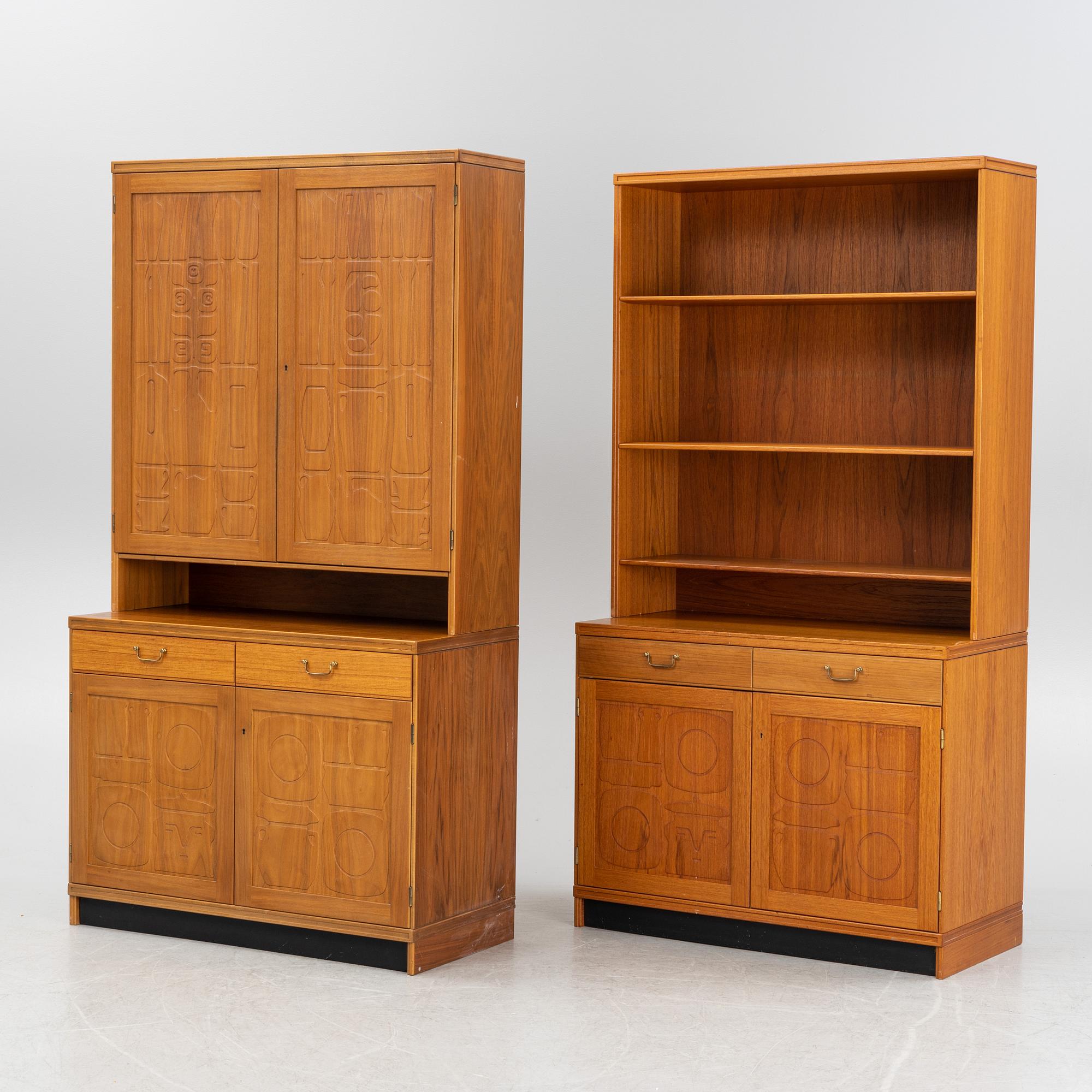 Yngve Ekström, skåp 2 st."Krus", Westerbergs Möbler AB, 1960-tal.