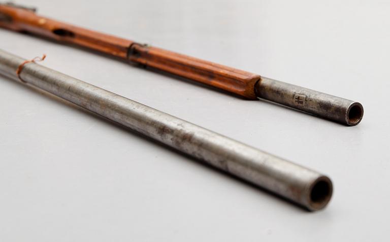 GEVÄR, 2 st, slaglås, 1800-tal.