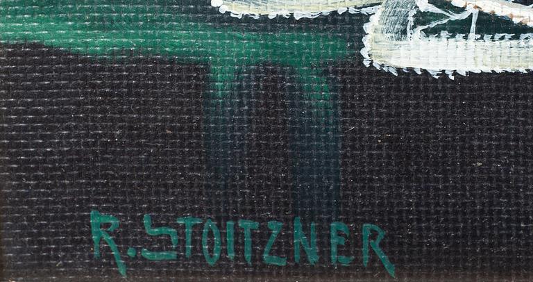 RUDOLF STOITZNER, olja på pannå, signerad.