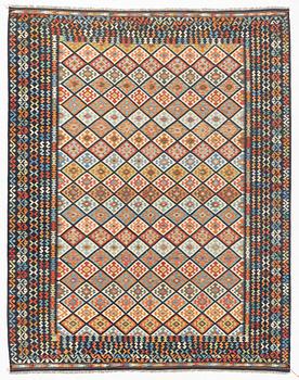 A kilim carpet, circa 396 x 310 cm.