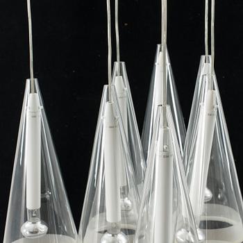 Flos Fucsia 8 Light Pendant by Achille Castiglion.