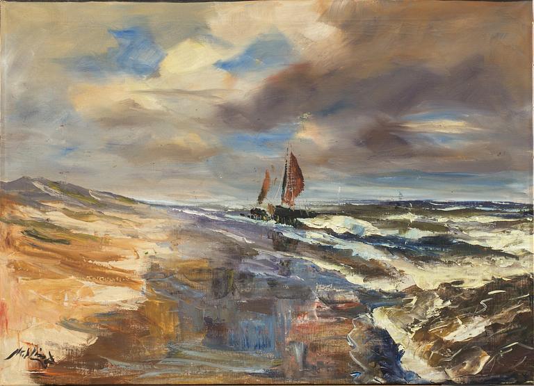 AXEL LIND, oil on canvas, signed,