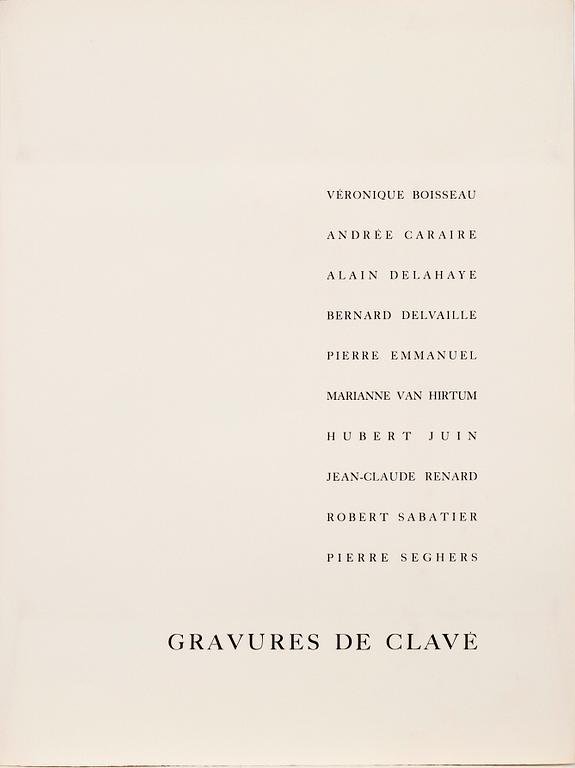 Antoni Clavé, Folder, 10 sheets, "Strange Instruments".
