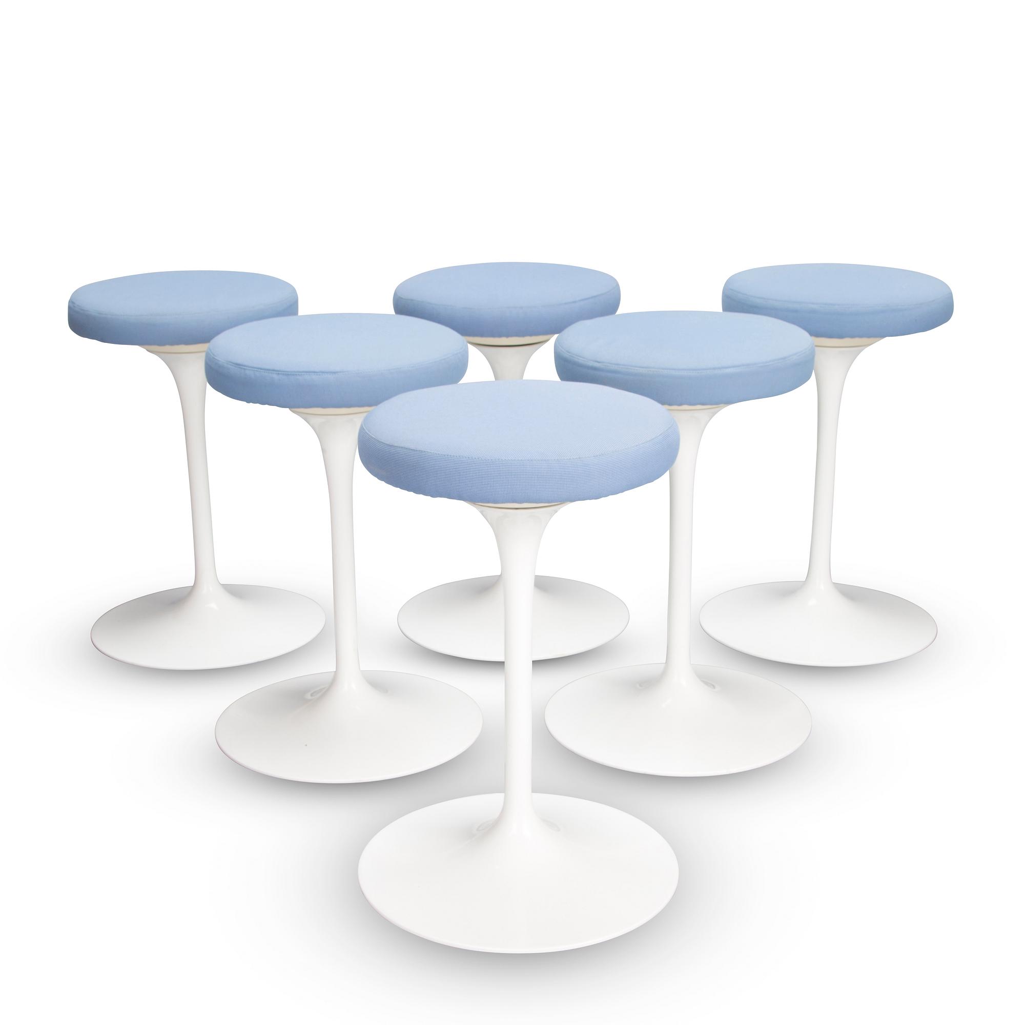 Eero Saarinen, Barstolar, 6 st, "Tulip" Knoll.