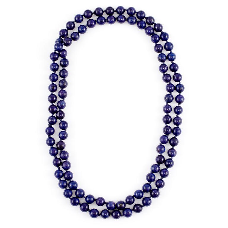 HALSBAND, lapis lazuli, sekelskifte 1900-tal.