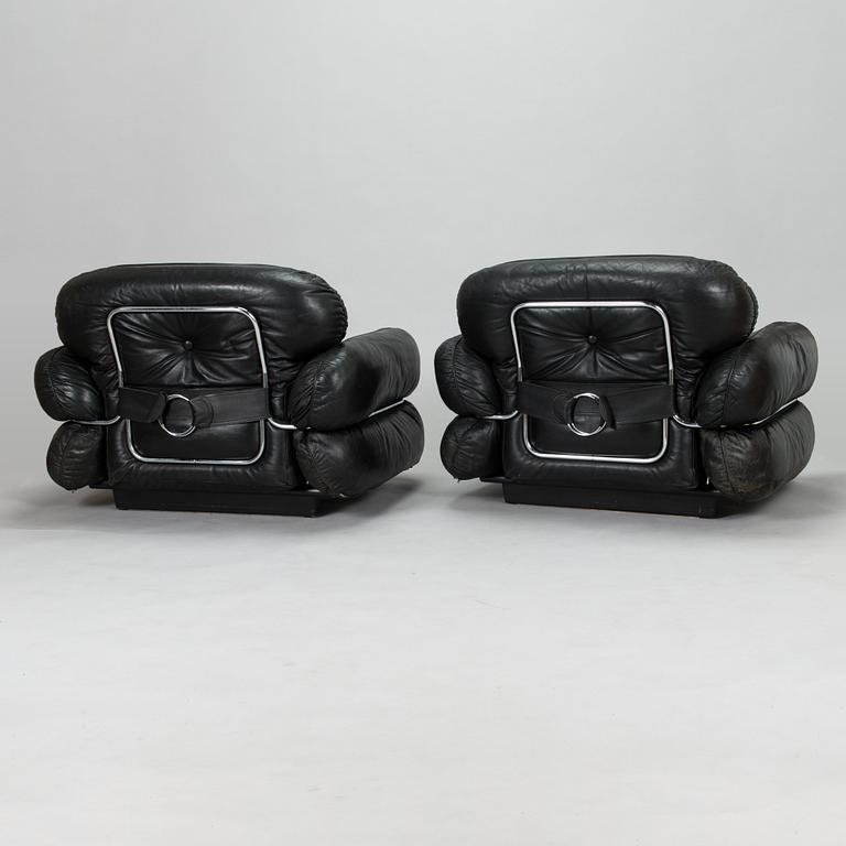 Kurt Hvitsjö, A pair of 1970's 'Hannibal' armchairs for Isku.