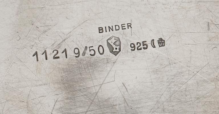 FISKFAT, SIL, silver, jugendstil, vikt 2700 g, "Binder", Tyskland.