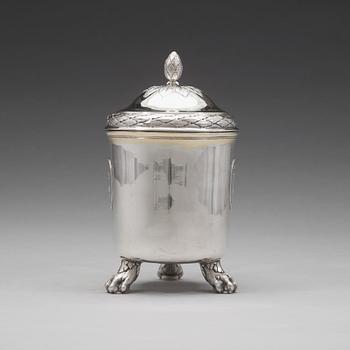 A Swedish 18th century parcel-gilt silver tankard, mark of Erik Sorsell, Stockholm 1794.