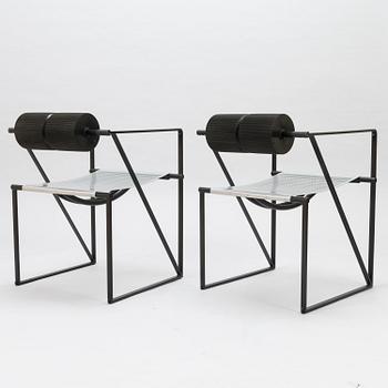 MARIO BOTTA, A set of six 1980's 'Seconda chairs' for Alias, Italy.