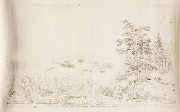Elias Martin · ELIAS MARTIN, konturetsning, 1800-tal.