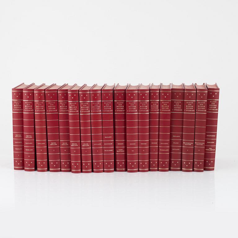 Books, 'Svenska slott och herresäten', Allhems Förlag, Malmö. (18 volumes).