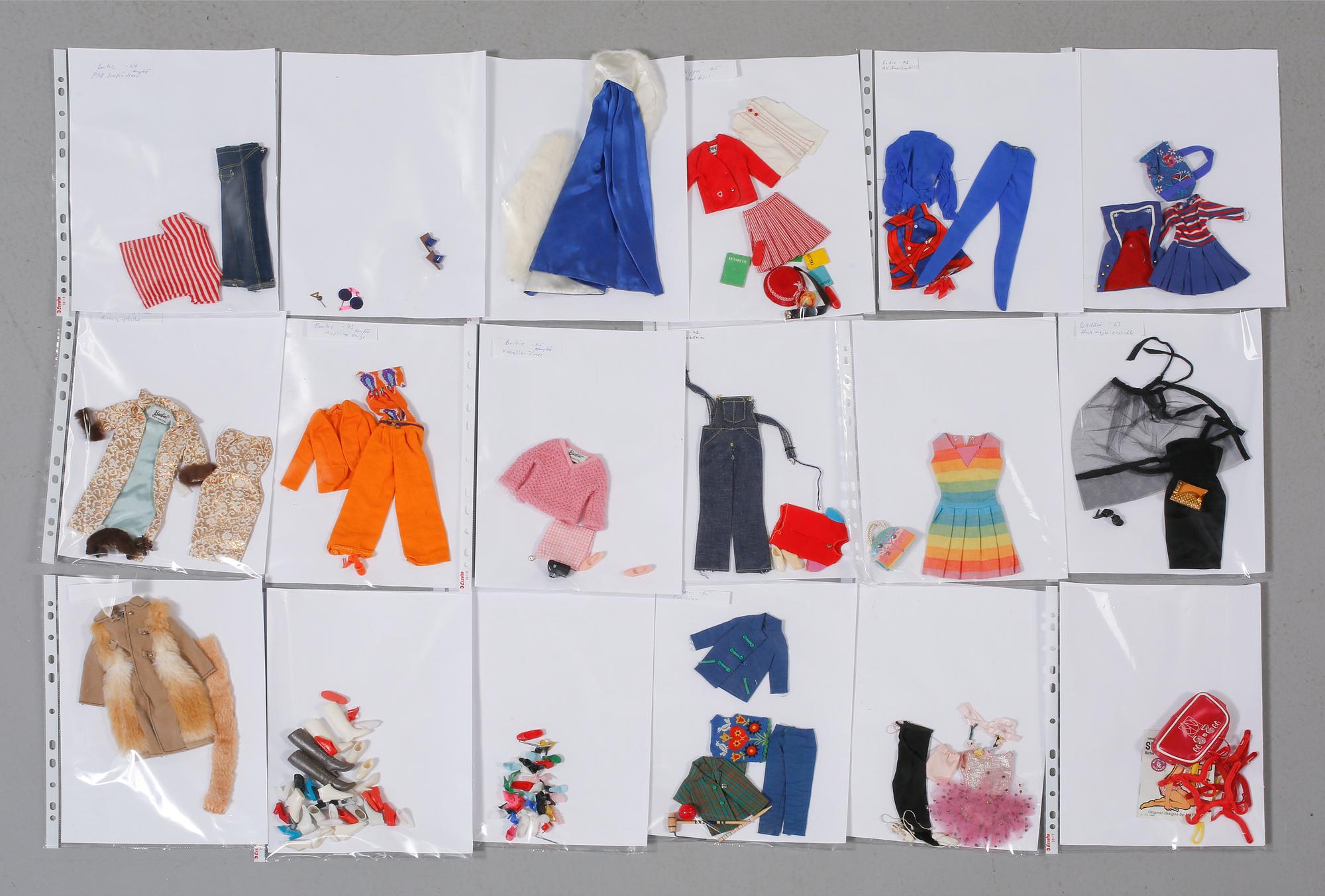 PARTI BARBIETILLBEHÖR, 1900-talets tredje kvartal/andra hälft.