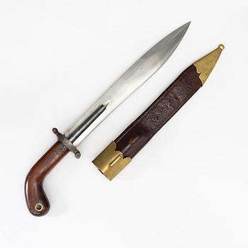 Combination weapon, Prison guard cutlass m/1865, with sheath.