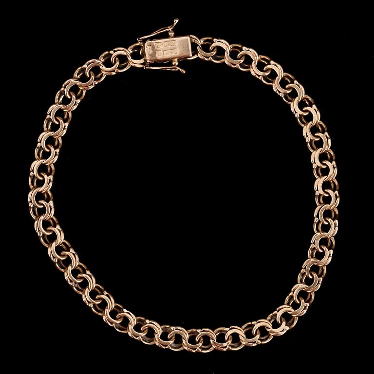ARMLÄNK, 18 k guld, 1963. Vikt ca 10 gram.