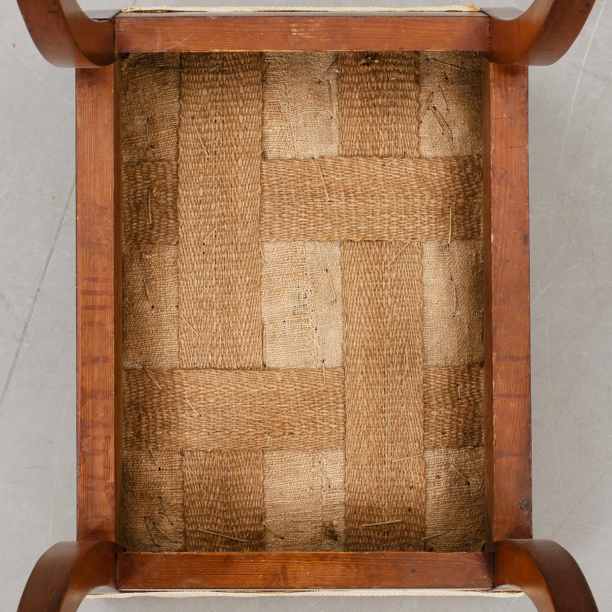 TABURETTER, ett par, Karl Johan, 1800-tal.