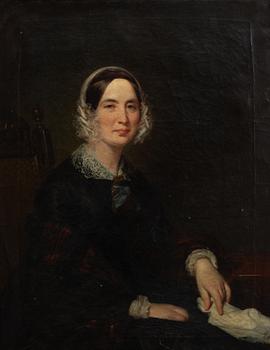 Unknown artist 19th century, Woman at desk.